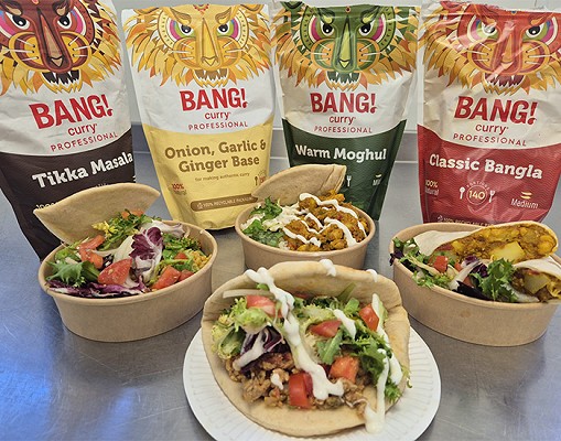 Different type of curry flavours products